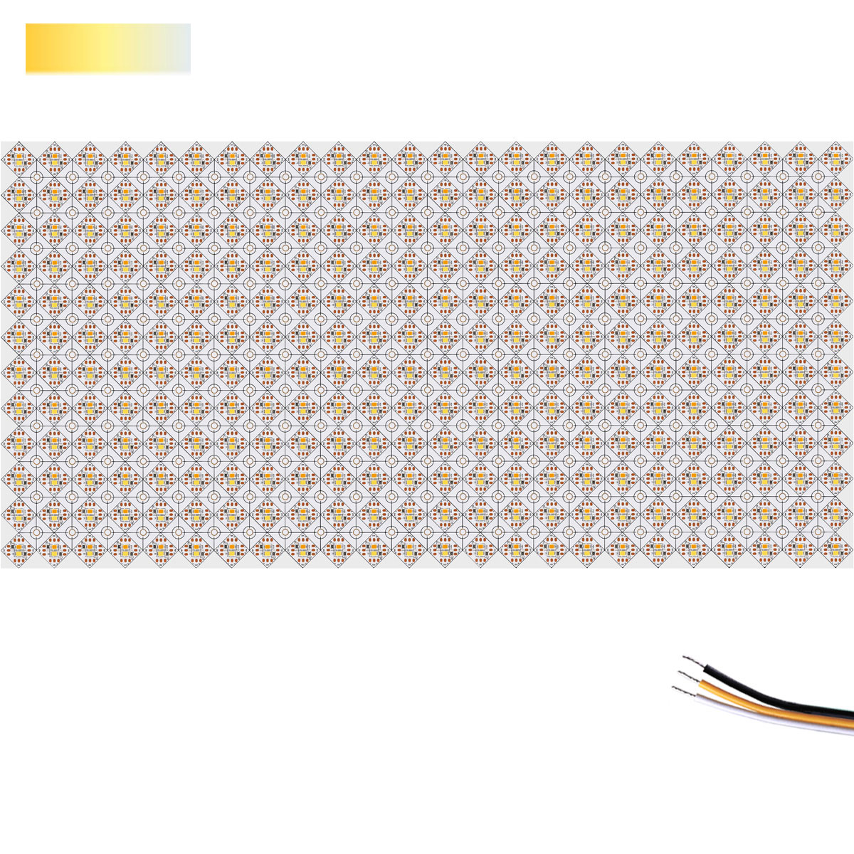 24V 2835 Tunable White Cuttable Flexible LED Light Sheet 24X12